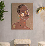 Wandbild Frau 100 cm A – Leinwandbild Deko