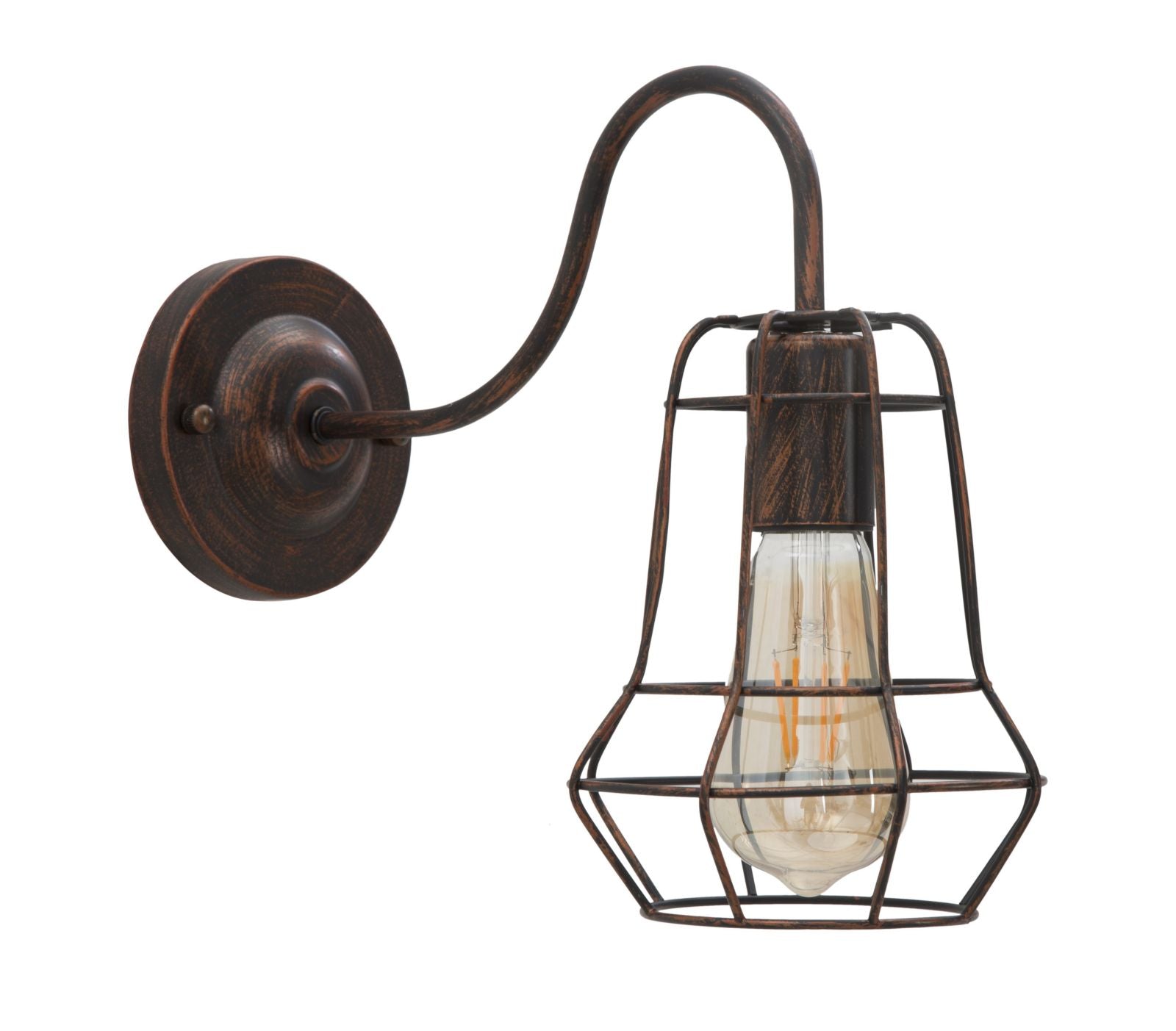 Wandleuchte Industry Dunkel 27,5 cm – Wandlampe