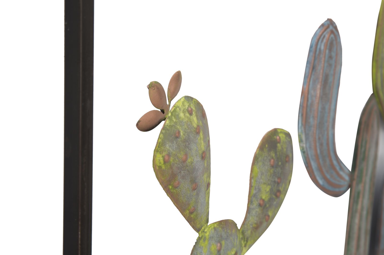 Wandpaneel Kaktus Grün Hellblau 50 cm – Wanddeko