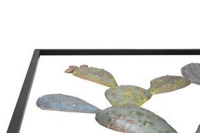 Wandpaneel Kaktus Grün Hellblau 50 cm – Wanddeko