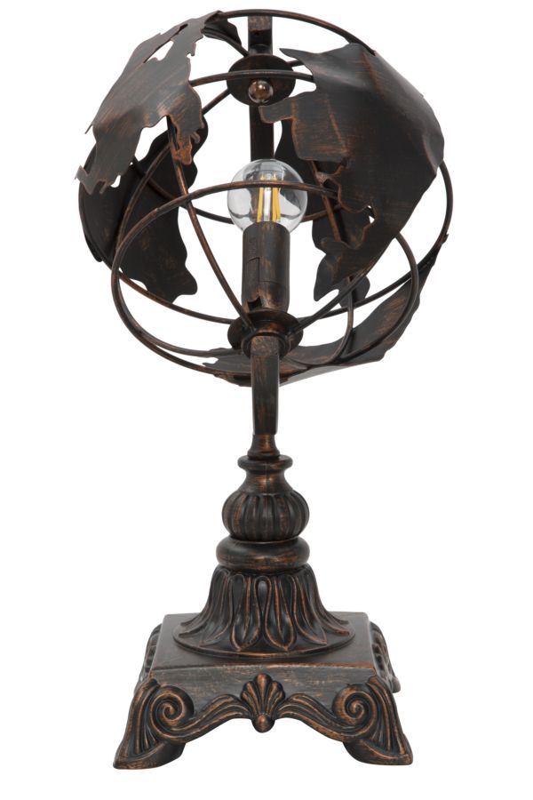 Tischlampe Weltkugel Dunkel 40 cm – Tischleuchte