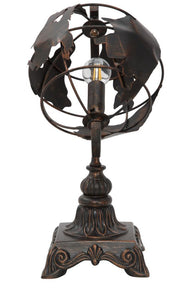 Tischlampe Weltkugel Dunkel 40 cm – Tischleuchte