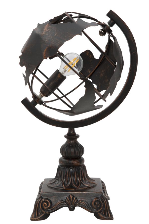 Tischlampe Weltkugel Dunkel 40 cm – Tischleuchte