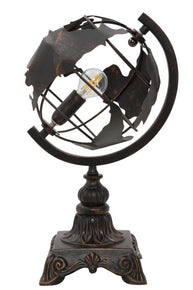 Tischlampe Weltkugel Dunkel 40 cm – Tischleuchte