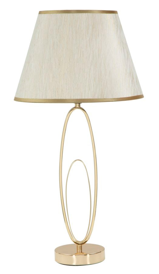 Tischlampe Flush Gold Creme 58 cm – Tischleuchte