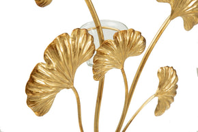 Kerzenständer Iris Gold Schwarz Groß – Kerzenhalter Deko