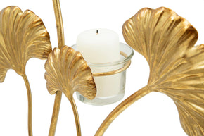 Kerzenständer Iris Gold Schwarz Groß – Kerzenhalter Deko