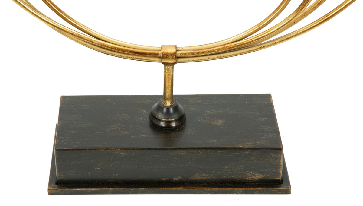 Kerzenständer Iris Gold Schwarz XL – Kerzenhalter Deko