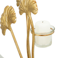 Kerzenständer Iris Gold Schwarz XL – Kerzenhalter Deko