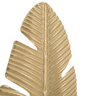 Dekofigur Blatt Gold – Skulptur Deko Kerzenhalter
