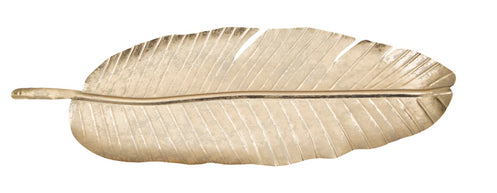 Dekotablett Blatt Gold 55 cm – Dekotablett