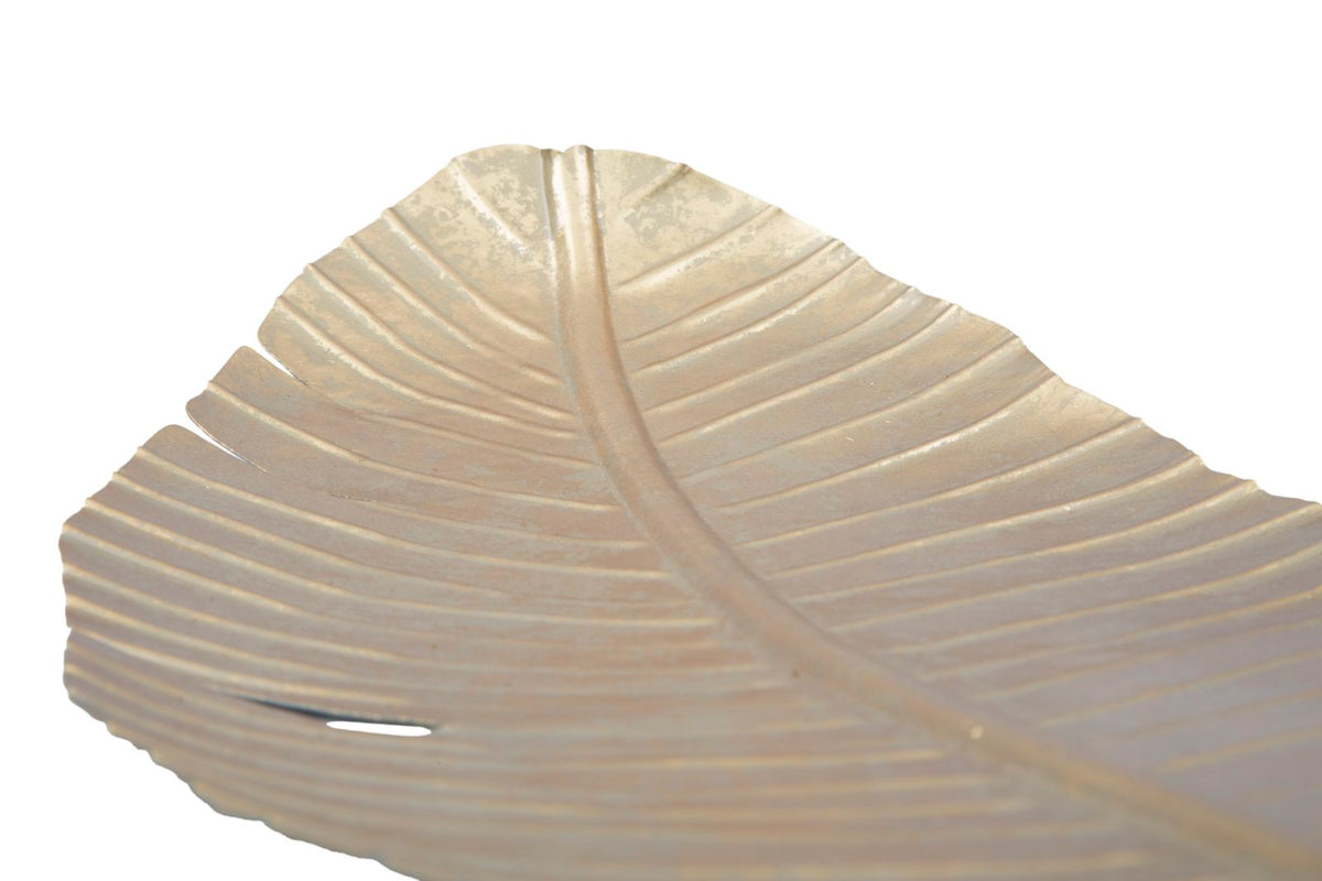 Dekotablett Blatt Gold 55 cm – Dekotablett