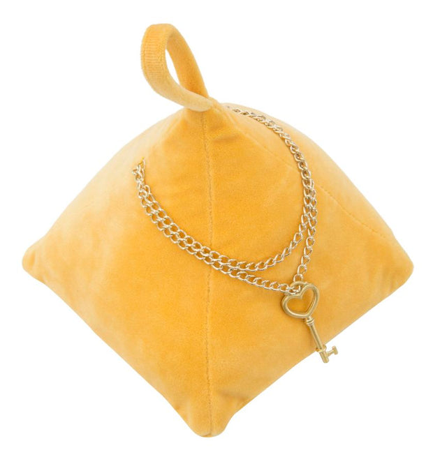 Türstopper Dreieck Orange Samt – Türkeil Deko