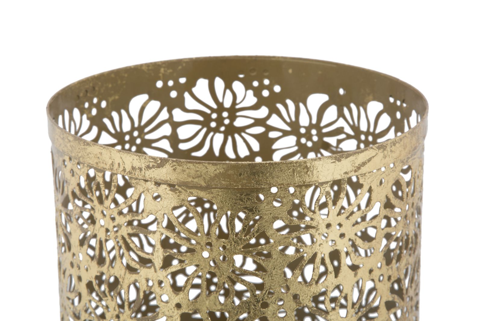 Schirmständer Blumen Gold – Regenschirmhalter Flur