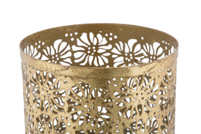 Schirmständer Blumen Gold – Regenschirmhalter Flur