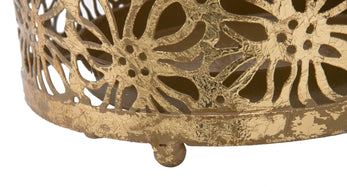 Schirmständer Blumen Gold – Regenschirmhalter Flur