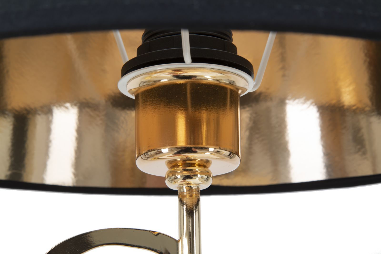 Tischlampe Harts Schwarz Gold 54,5 cm – Tischleuchte