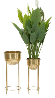 Blumenständer 2er Set Gold 62 cm – Pflanzenständer