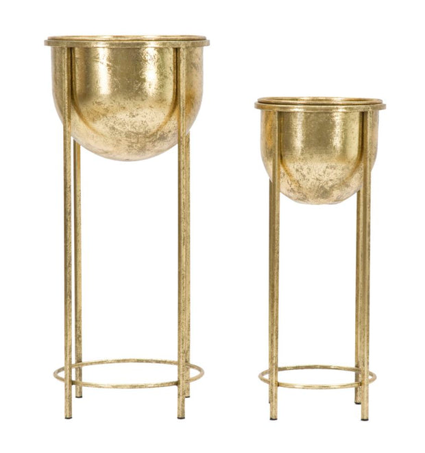 Blumenständer 2er Set Gold 62 cm – Pflanzenständer