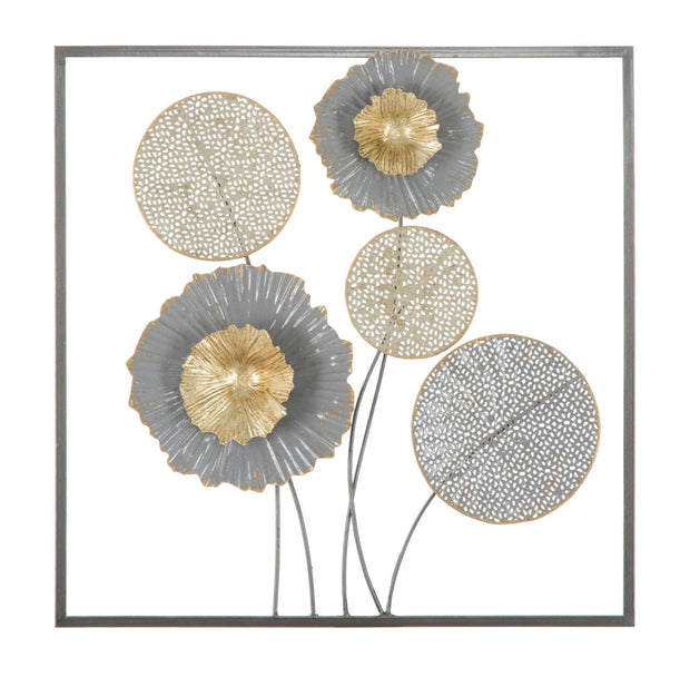 Wandpaneel Blumen Sqity Bunt 50 cm – Wanddeko