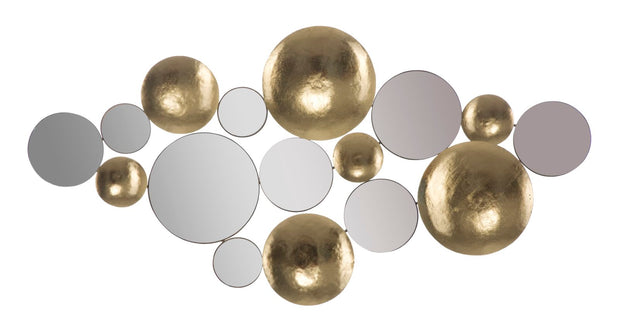 Wandpaneel Blumen Gold 60 cm – Wanddeko