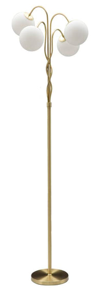 Stehlampe Glamy Weiß Gold 176 cm – Stehleuchte