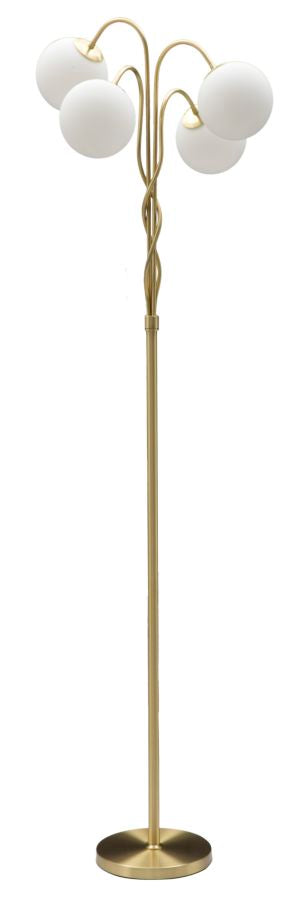 Stehlampe Glamy Weiß Gold 176 cm – Stehleuchte