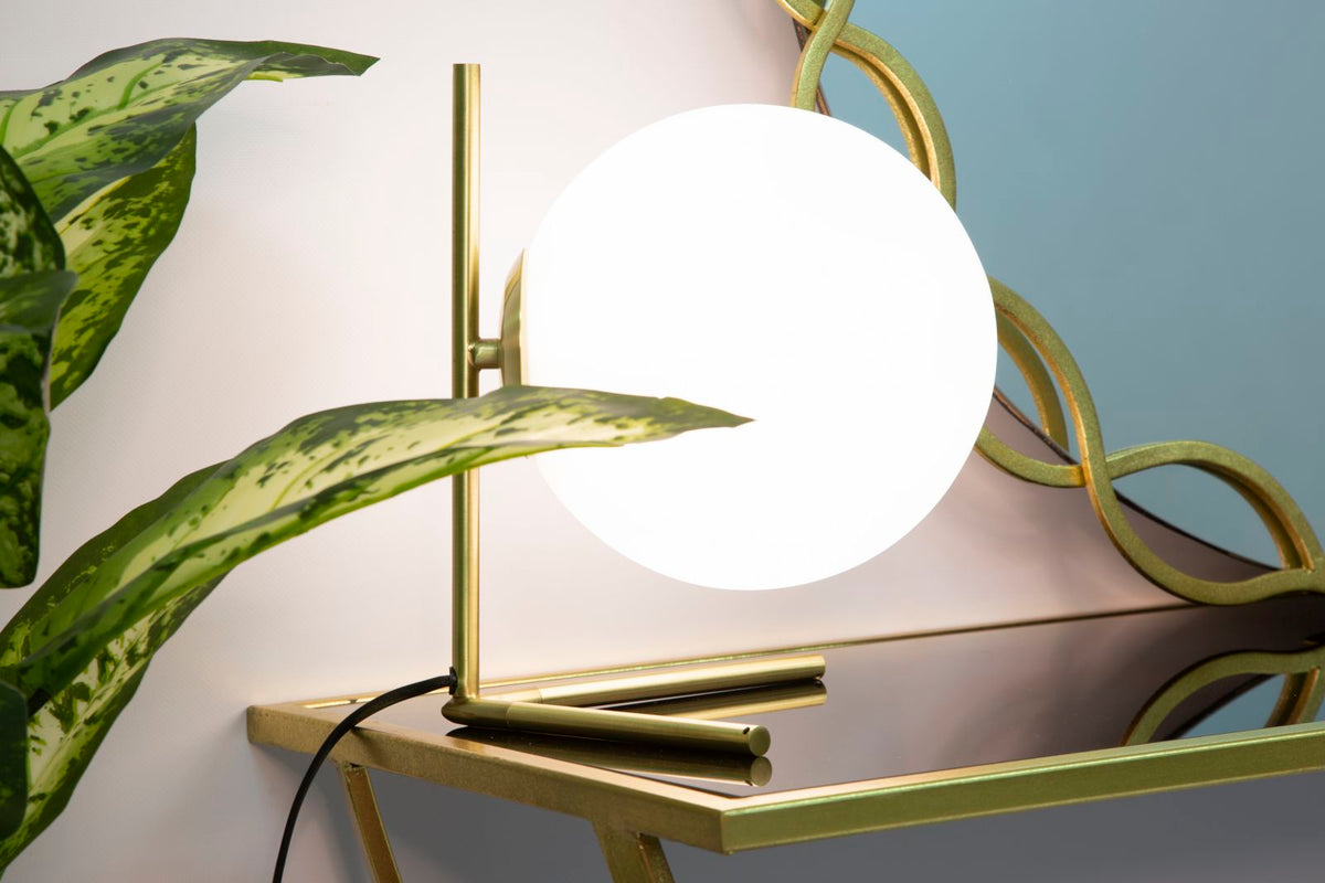 Tischlampe Weiß Gold 27 cm – Tischleuchte