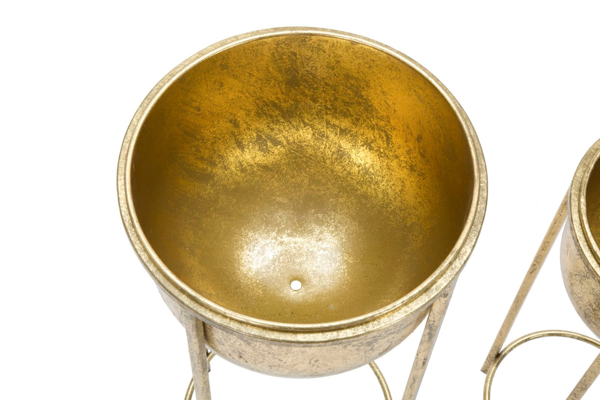 Blumenständer 2er Set Gold 62 cm – Pflanzenständer