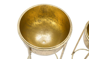 Blumenständer 2er Set Gold 62 cm – Pflanzenständer