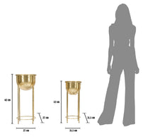 Blumenständer 2er Set Gold 62 cm – Pflanzenständer
