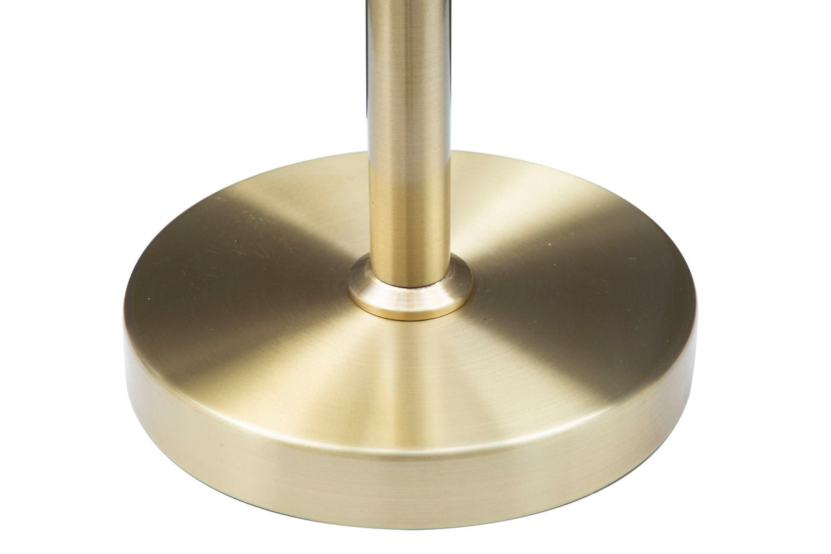 Tischlampe Glamy Weiß Gold 74 cm – Tischleuchte