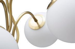 Tischlampe Glamy Weiß Gold 74 cm – Tischleuchte