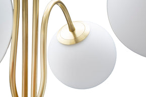 Stehlampe Glamy Weiß Gold 176 cm – Stehleuchte