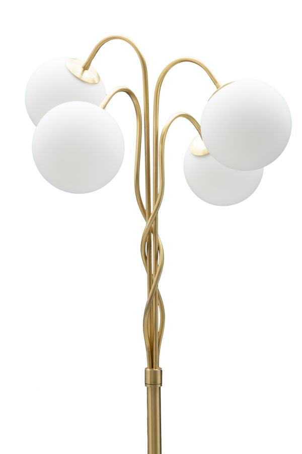 Stehlampe Glamy Weiß Gold 176 cm – Stehleuchte