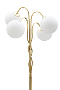 Stehlampe Glamy Weiß Gold 176 cm – Stehleuchte