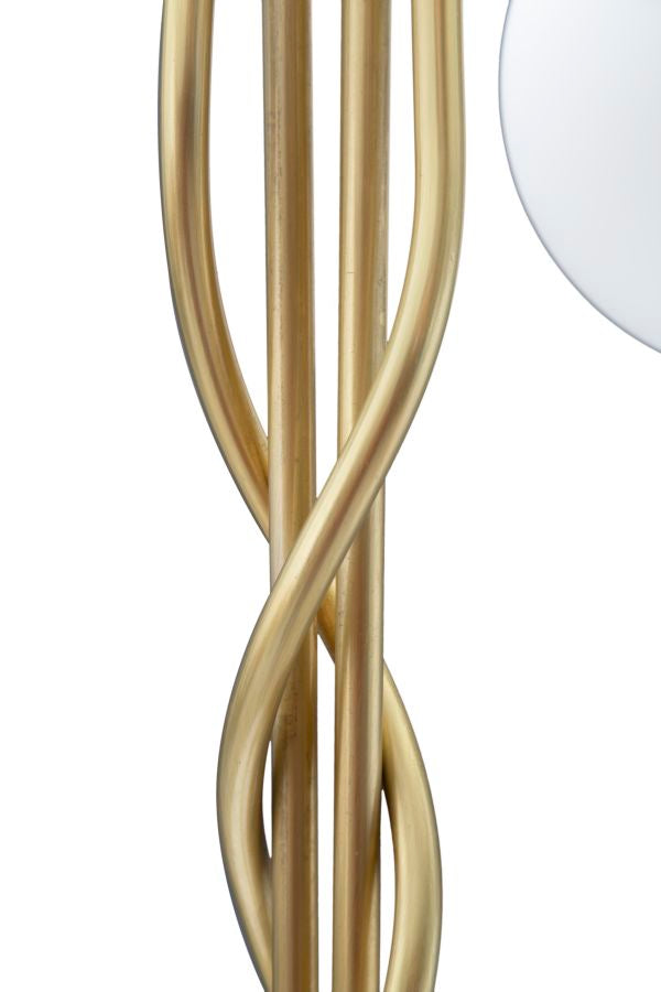 Stehlampe Glamy Weiß Gold 176 cm – Stehleuchte