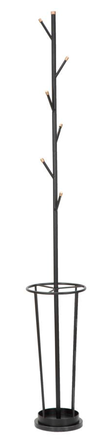 Garderobe Haken Schwarz Gold 176 cm – Schirmständer