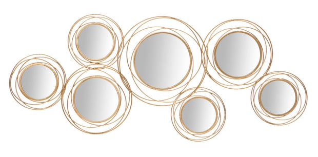Wandpaneel Blumen Gold 53,5 cm – Wanddeko