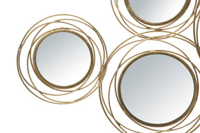 Wandpaneel Blumen Gold 53,5 cm – Wanddeko