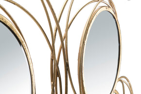 Wandpaneel Blumen Gold 53,5 cm – Wanddeko