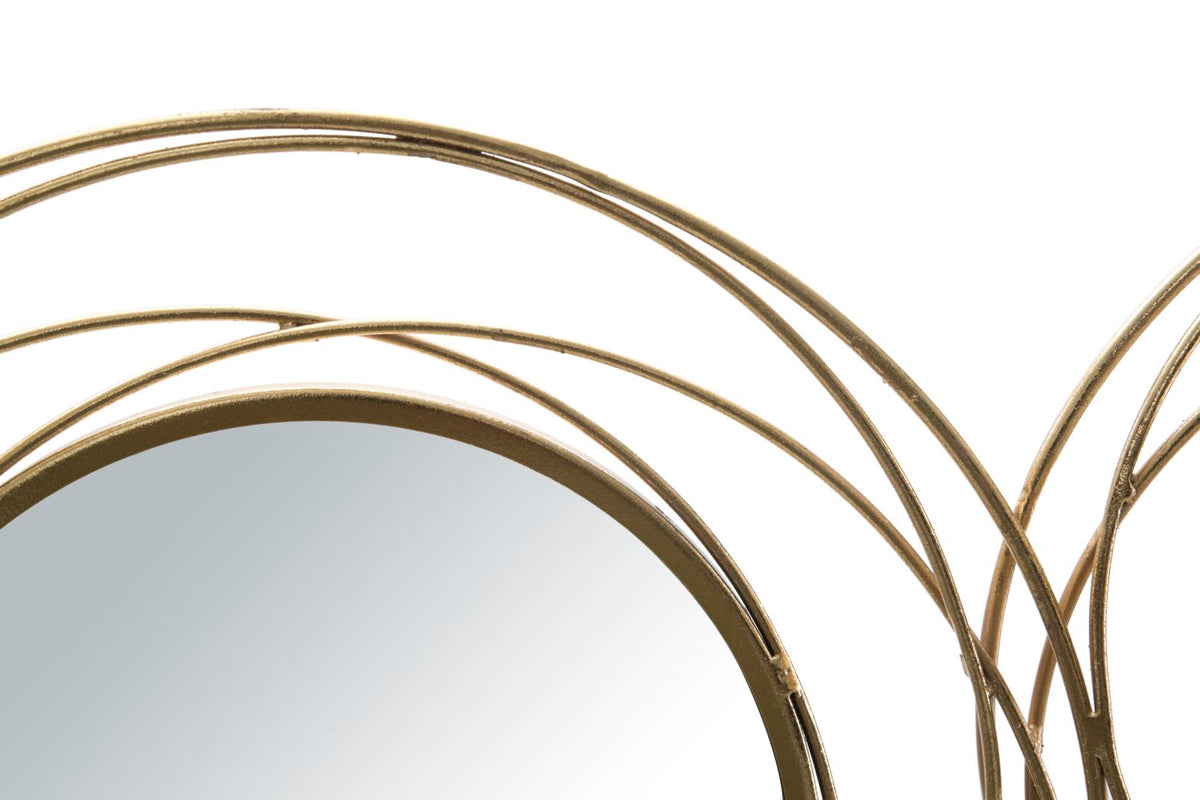 Wandpaneel Blumen Gold 53,5 cm – Wanddeko