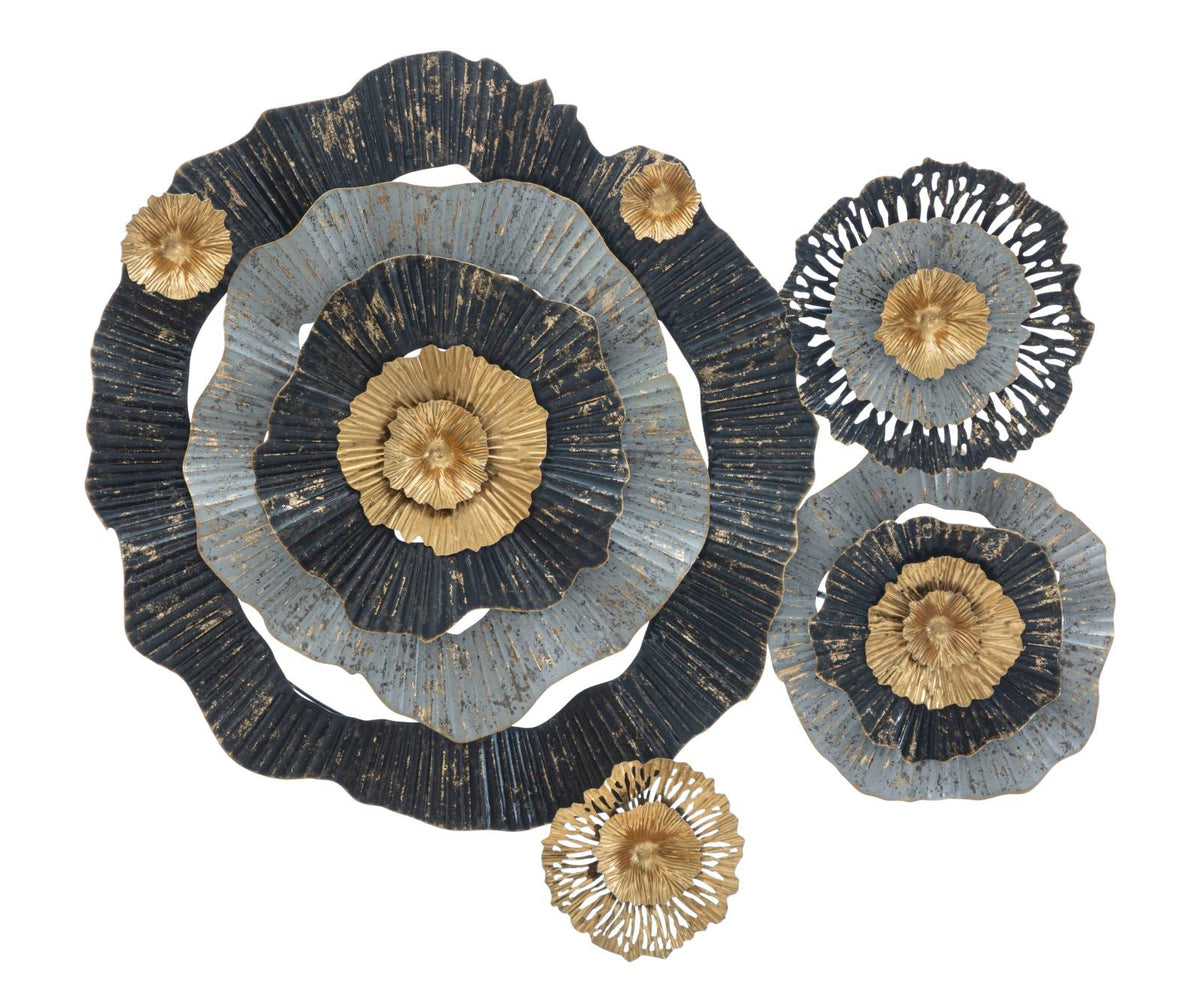Wandpaneel Blumen Bunt 80 cm – Wanddeko