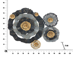 Wandpaneel Blumen Bunt 80 cm – Wanddeko
