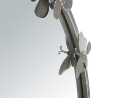 Spiegel Rund Schmetterling Silber 94 cm