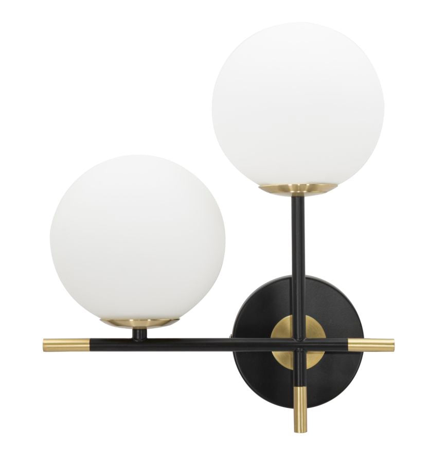 Wandleuchte Darky Gold Weiß 35 cm – Wandlampe