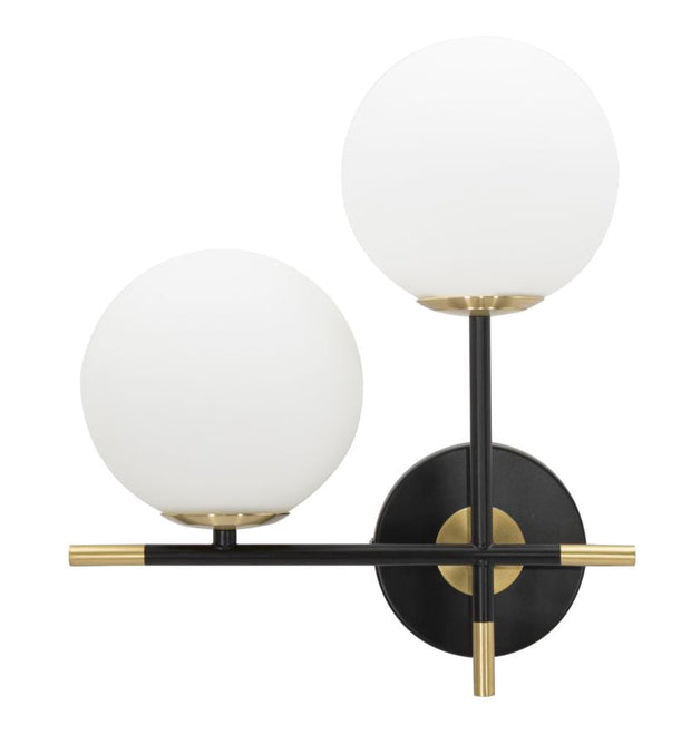 Wandleuchte Darky Gold Weiß 35 cm – Wandlampe