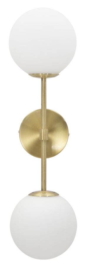 Wandleuchte Glamy Doppia Gold Weiß 55 cm – Wandlampe