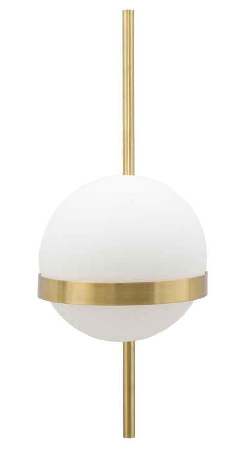 Wandleuchte Glamy Circle Gold Weiß 40 cm – Wandlampe