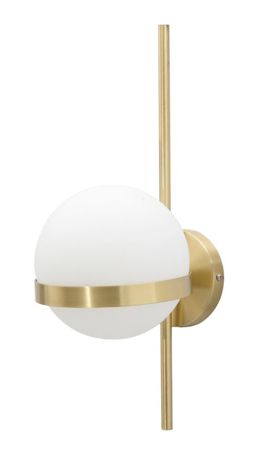 Wandleuchte Glamy Circle Gold Weiß 40 cm – Wandlampe